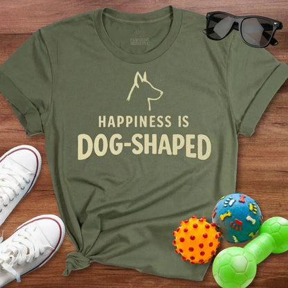 Happiness is Dog - Shaped Shirt - The Pawsitive Initiative