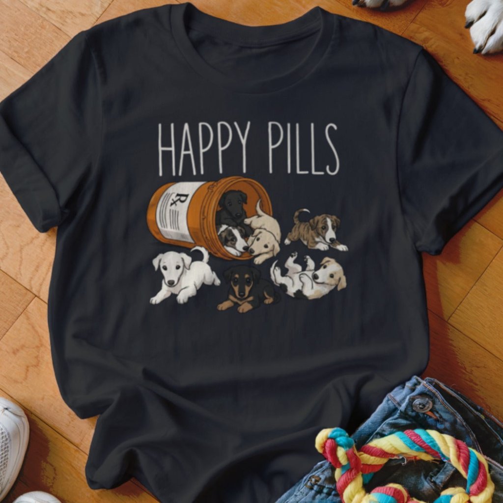 Happy Pills Borzoi Shirt - The Pawsitive Initiative