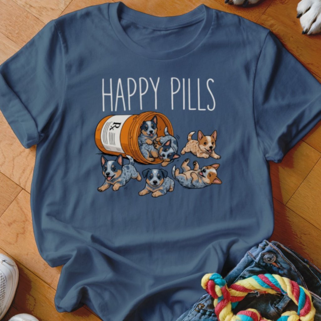 Happy Pills Cattle Dog Shirt - The Pawsitive Initiative