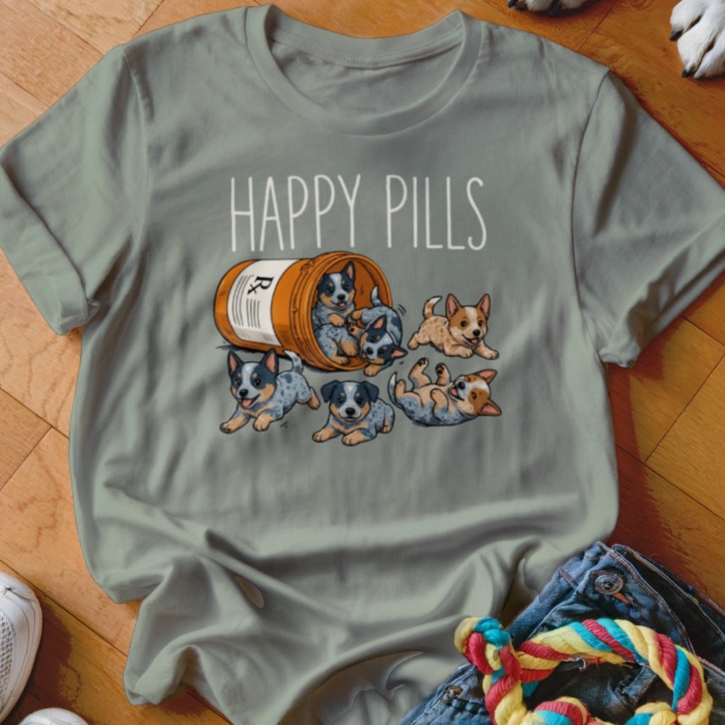 Happy Pills Cattle Dog Shirt - The Pawsitive Initiative