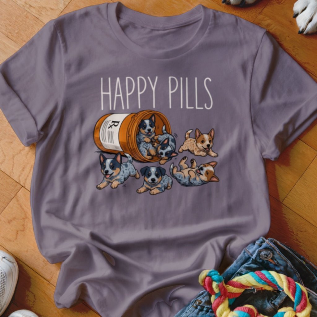Happy Pills Cattle Dog Shirt - The Pawsitive Initiative