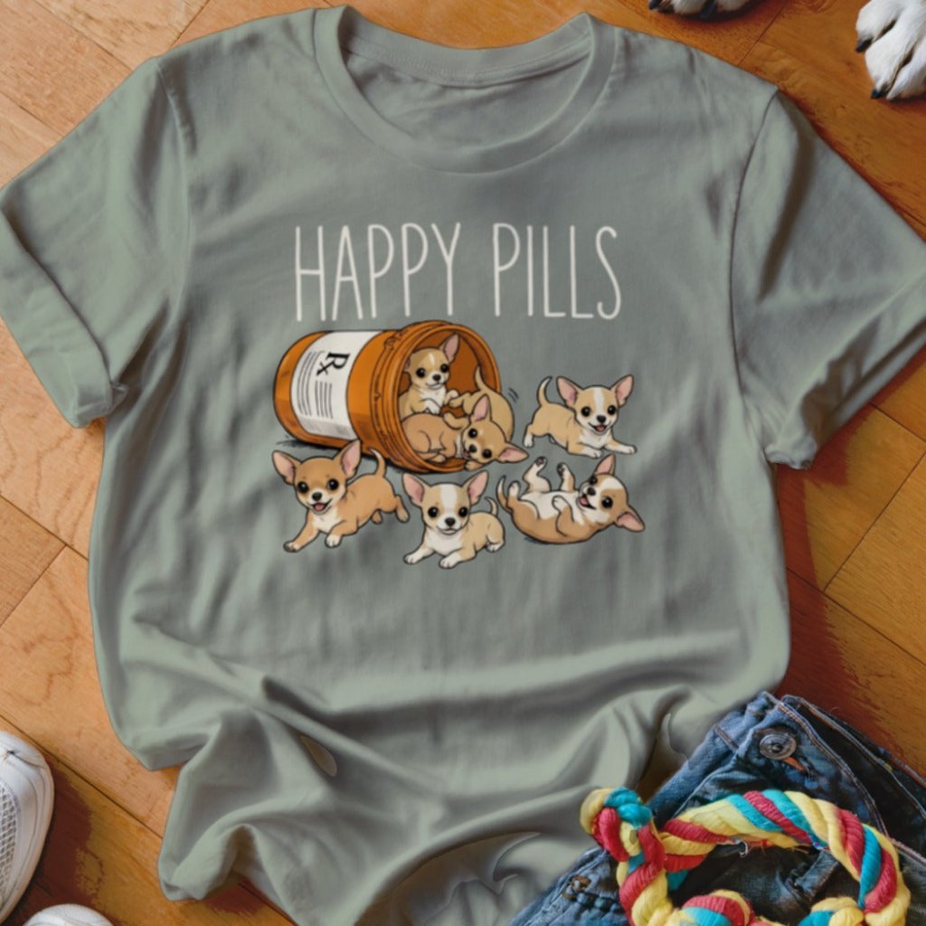 Happy Pills Chihuahua Shirt - The Pawsitive Initiative