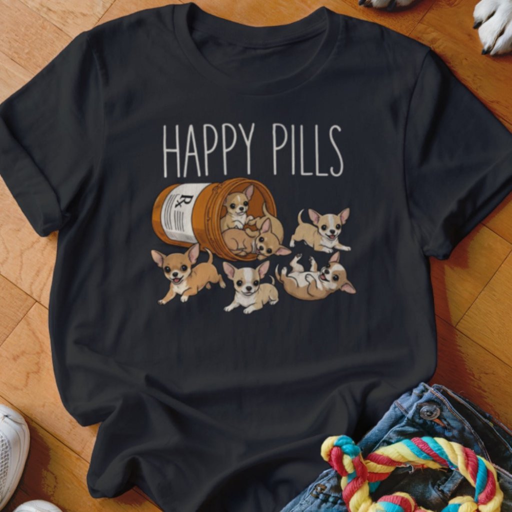 Happy Pills Chihuahua Shirt - The Pawsitive Initiative