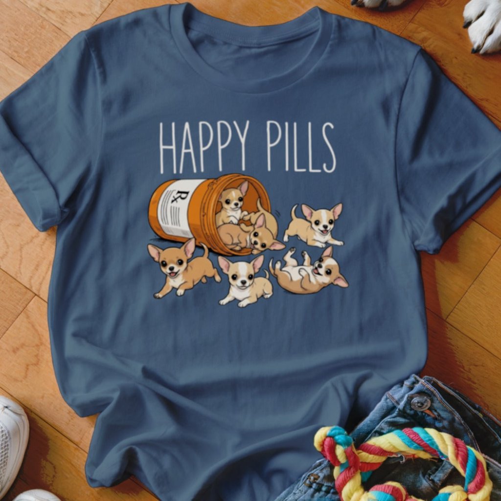 Happy Pills Chihuahua Shirt - The Pawsitive Initiative
