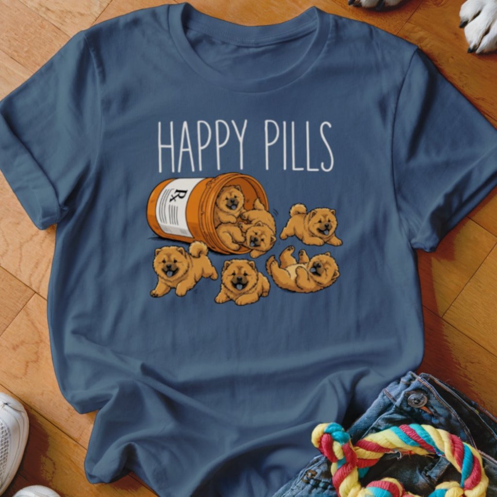 Happy Pills Chow Chow Shirt - The Pawsitive Initiative