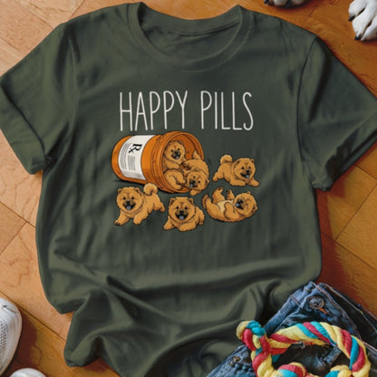 Happy Pills Chow Chow Shirt - The Pawsitive Initiative