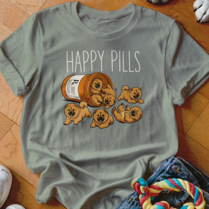 Happy Pills Chow Chow Shirt - The Pawsitive Initiative