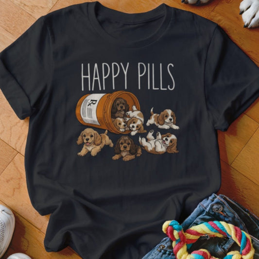 Happy Pills Cocker Spaniel Shirt - The Pawsitive Initiative