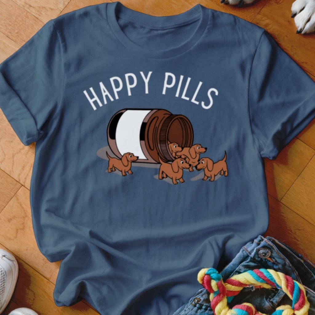 Happy Pills Dachshund Shirt - The Pawsitive Initiative