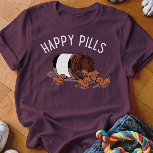 Happy Pills Dachshund Shirt - The Pawsitive Initiative