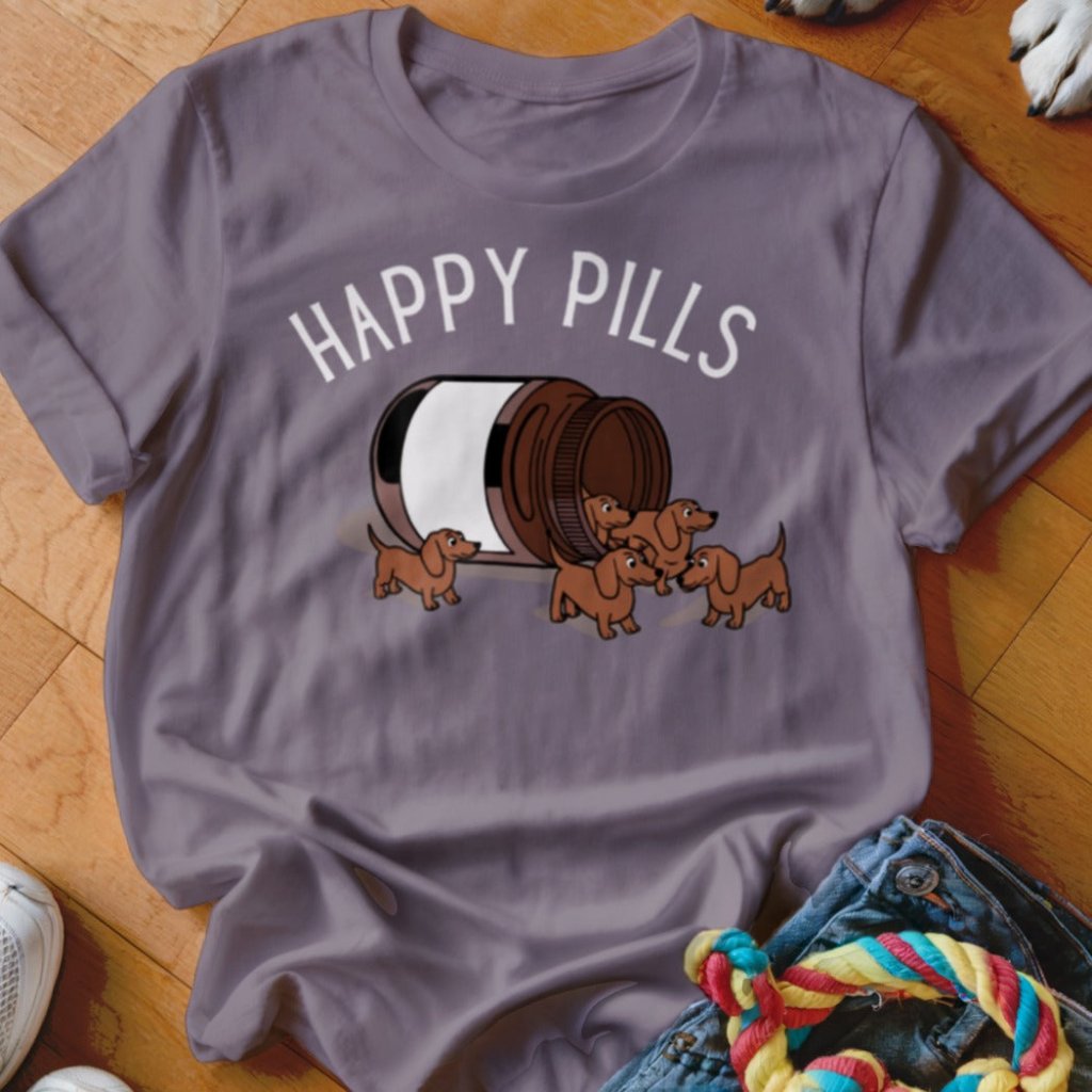 Happy Pills Dachshund Shirt - The Pawsitive Initiative