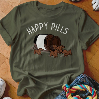 Happy Pills Dachshund Shirt - The Pawsitive Initiative