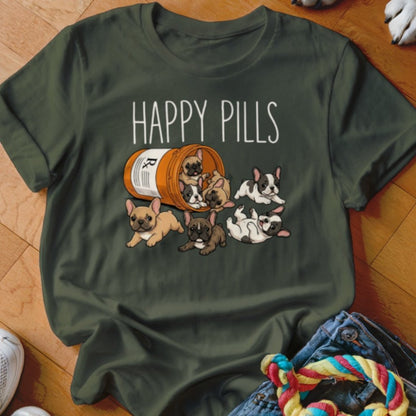 Happy Pills Frenchie Shirt - The Pawsitive Initiative