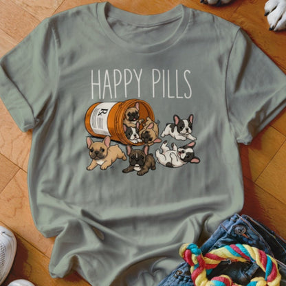 Happy Pills Frenchie Shirt - The Pawsitive Initiative