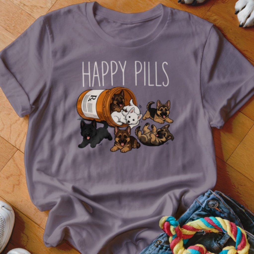 Happy Pills German Shepherd Shirt - The Pawsitive Initiative