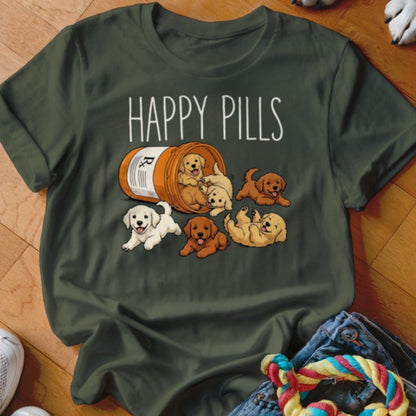 Happy Pills Golden Retriever Shirt - The Pawsitive Initiative