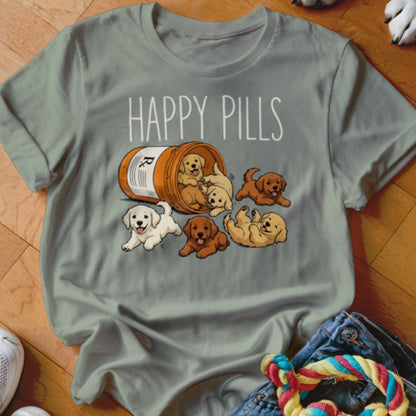 Happy Pills Golden Retriever Shirt - The Pawsitive Initiative