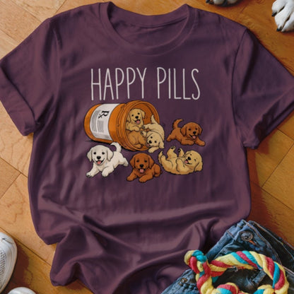 Happy Pills Golden Retriever Shirt - The Pawsitive Initiative