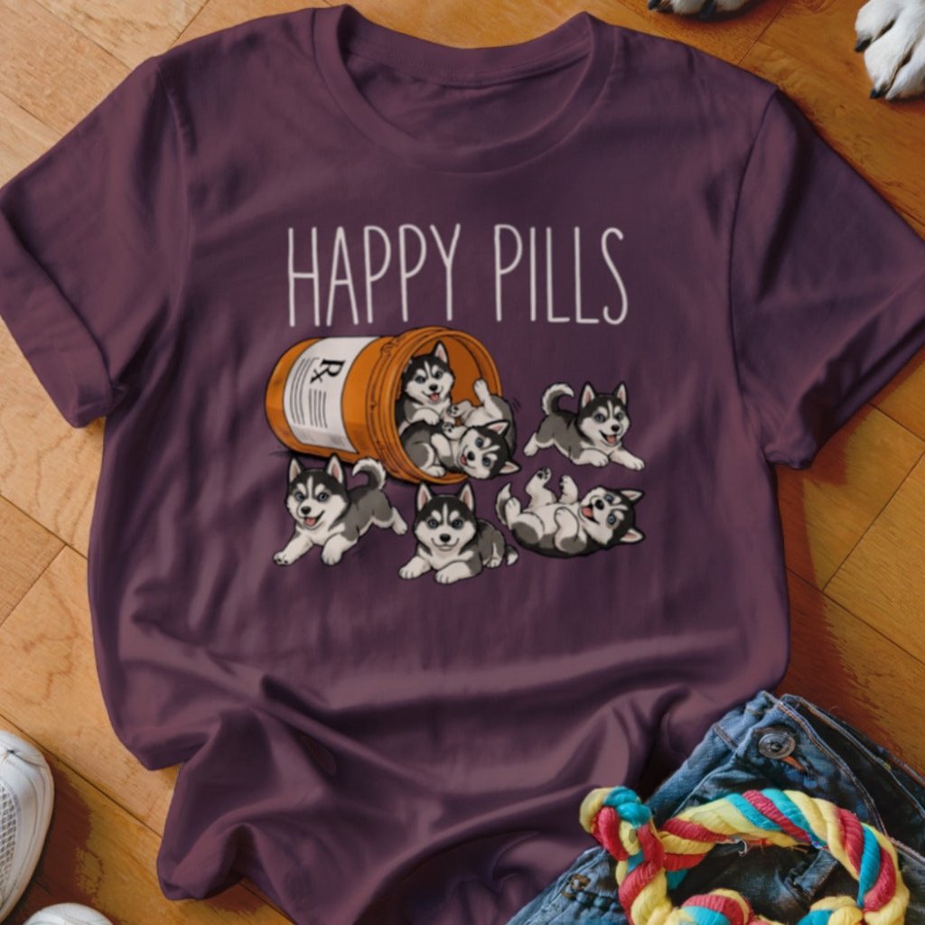 Happy Pills Husky Shirt - The Pawsitive Initiative
