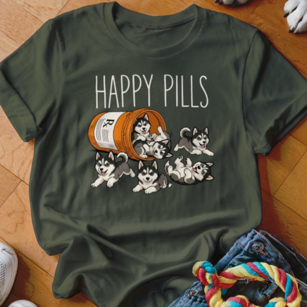 Happy Pills Husky Shirt - The Pawsitive Initiative