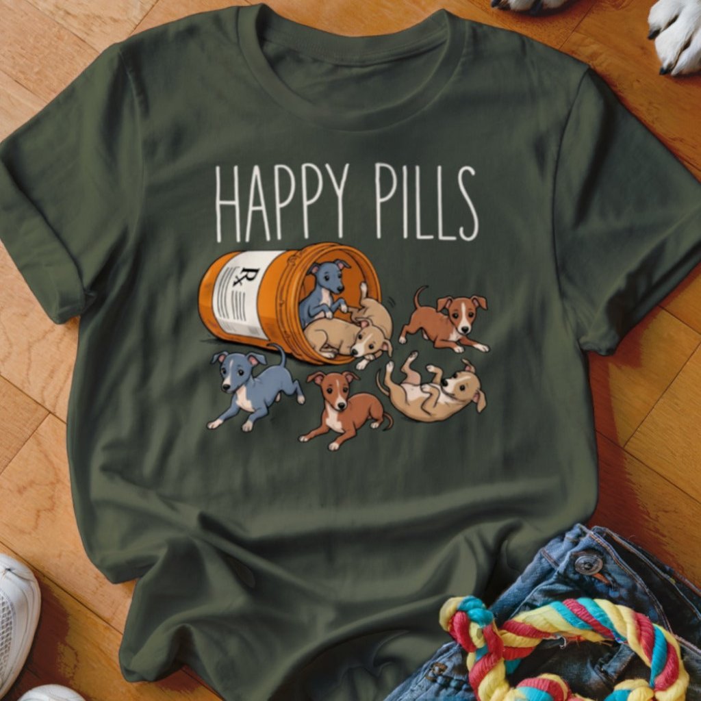 Happy Pills Italian Greyhound Shirt - The Pawsitive Initiative
