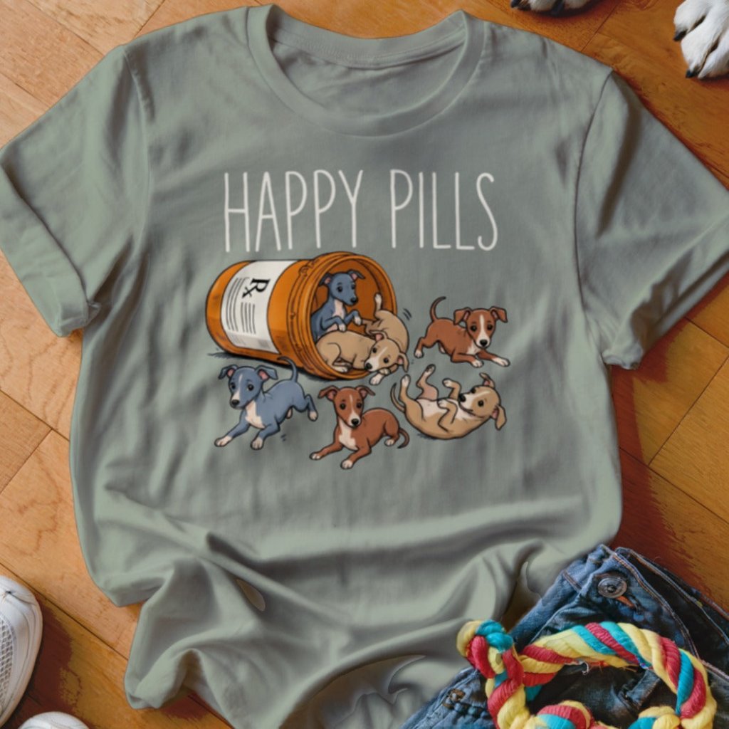 Happy Pills Italian Greyhound Shirt - The Pawsitive Initiative