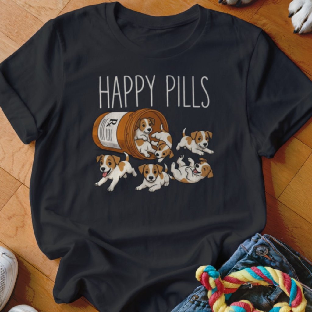 Happy Pills Jack Russell Shirt - The Pawsitive Initiative