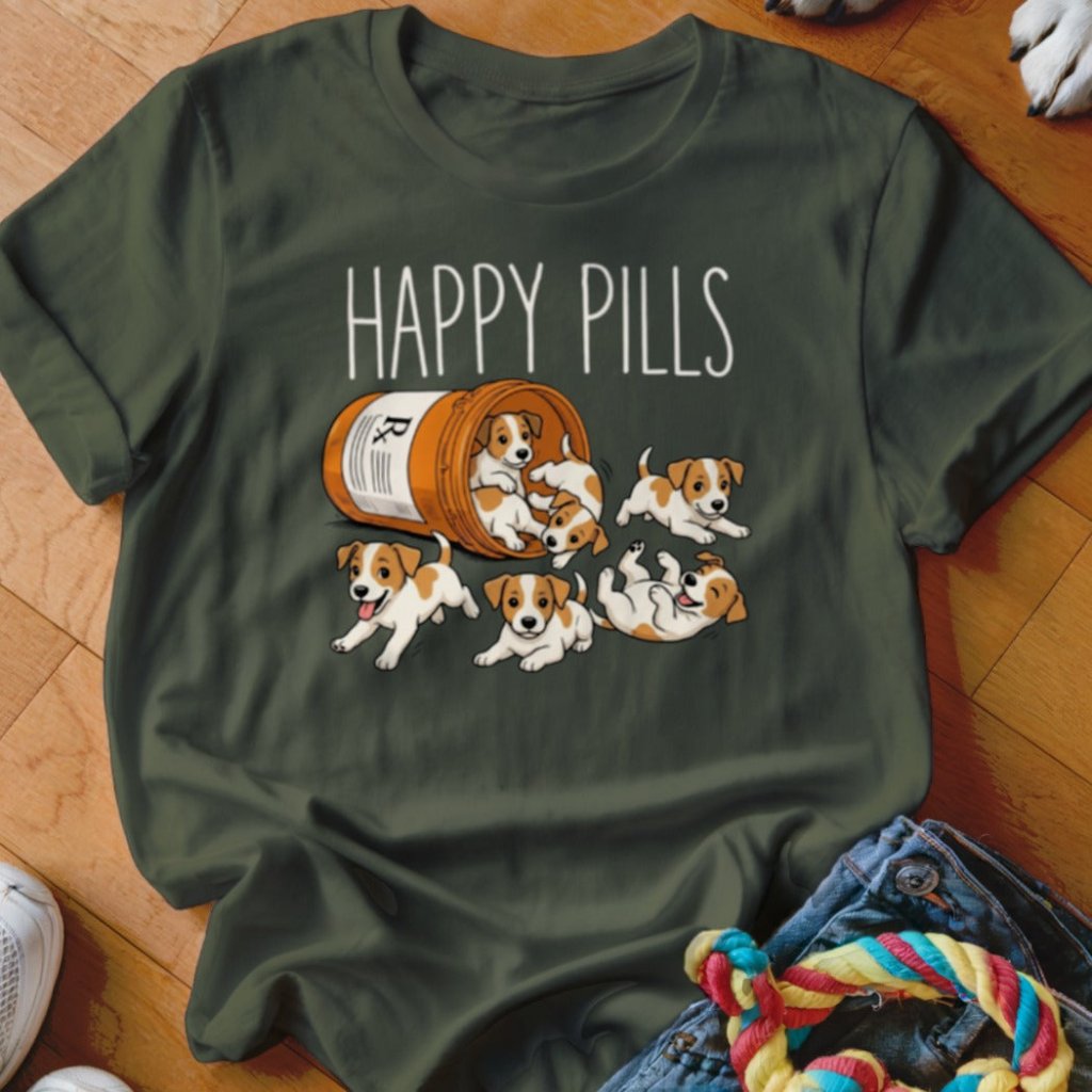 Happy Pills Jack Russell Shirt - The Pawsitive Initiative