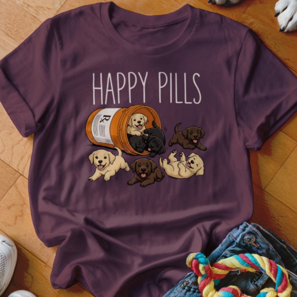 Happy Pills Labrador Shirt - The Pawsitive Initiative