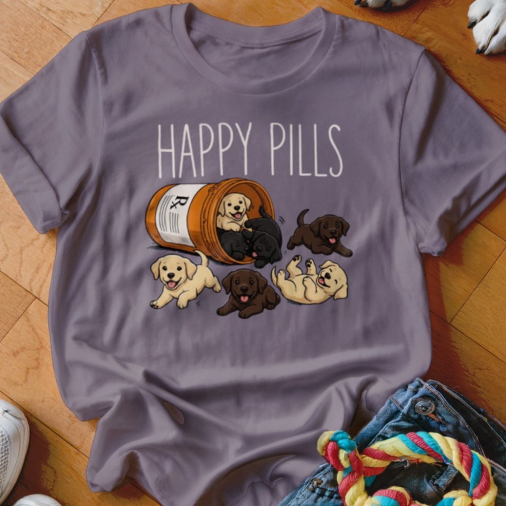 Happy Pills Labrador Shirt - The Pawsitive Initiative