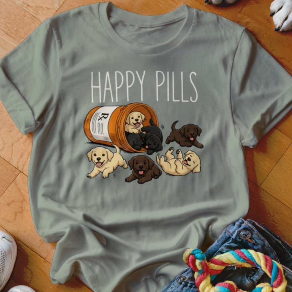 Happy Pills Labrador Shirt - The Pawsitive Initiative
