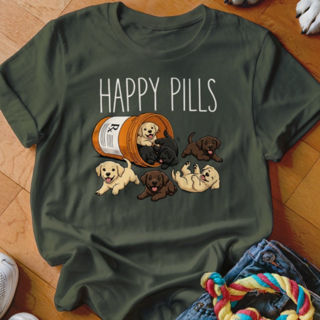 Happy Pills Labrador Shirt - The Pawsitive Initiative