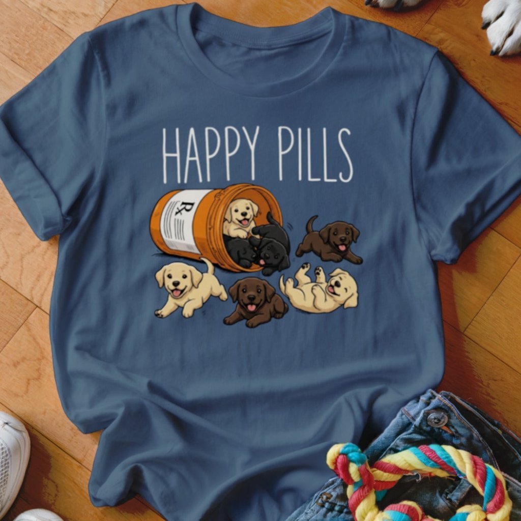 Happy Pills Labrador Shirt - The Pawsitive Initiative
