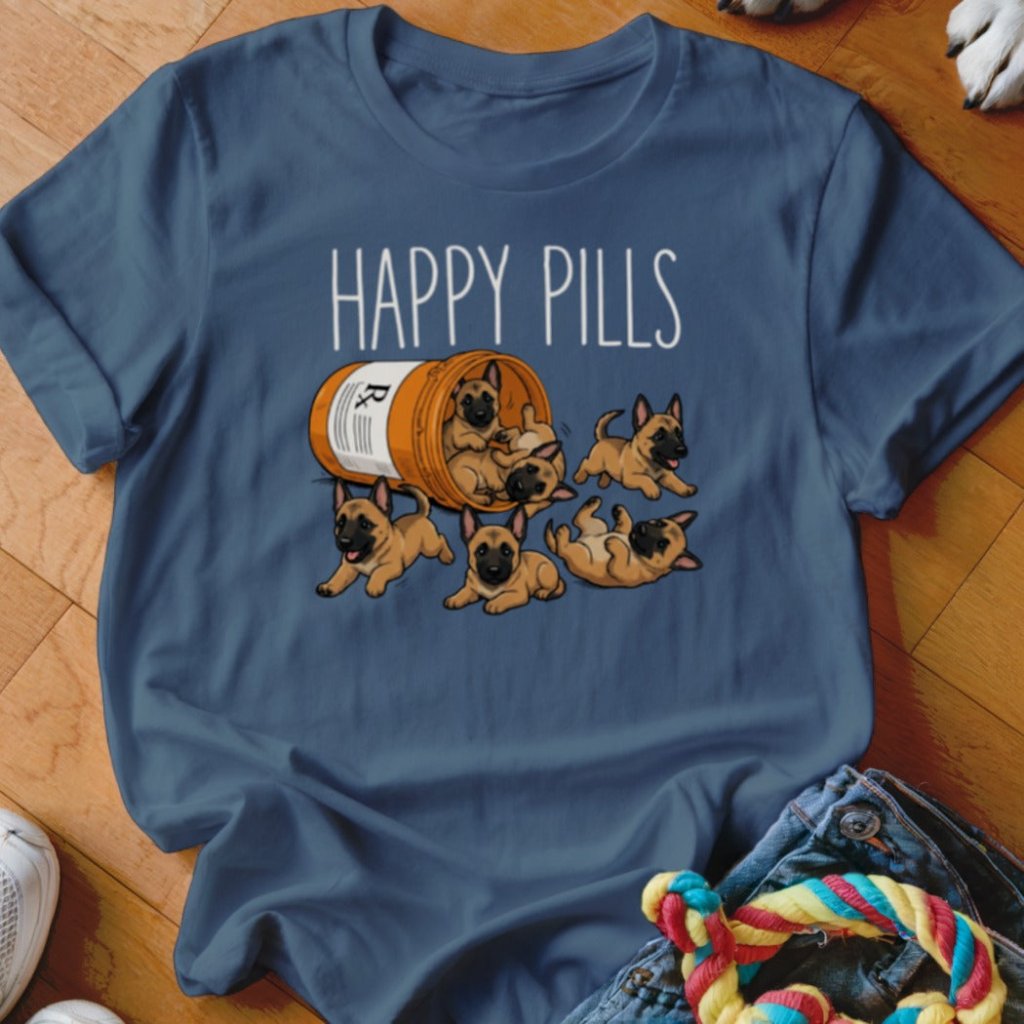 Happy Pills Malinois Shirt - The Pawsitive Initiative