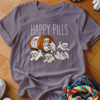 Happy Pills Maltese Shirt - The Pawsitive Initiative
