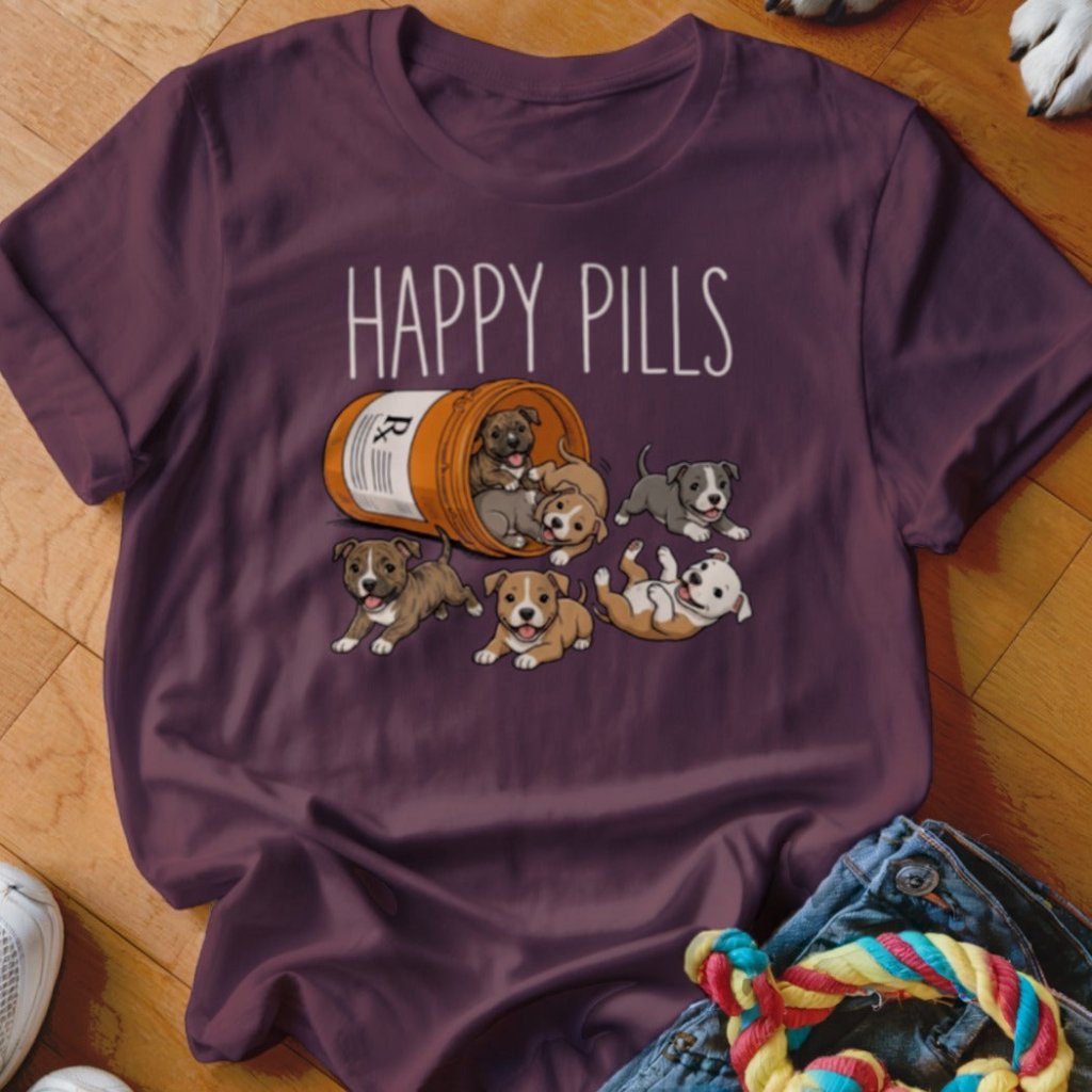Happy Pills Pittie Shirt - The Pawsitive Initiative