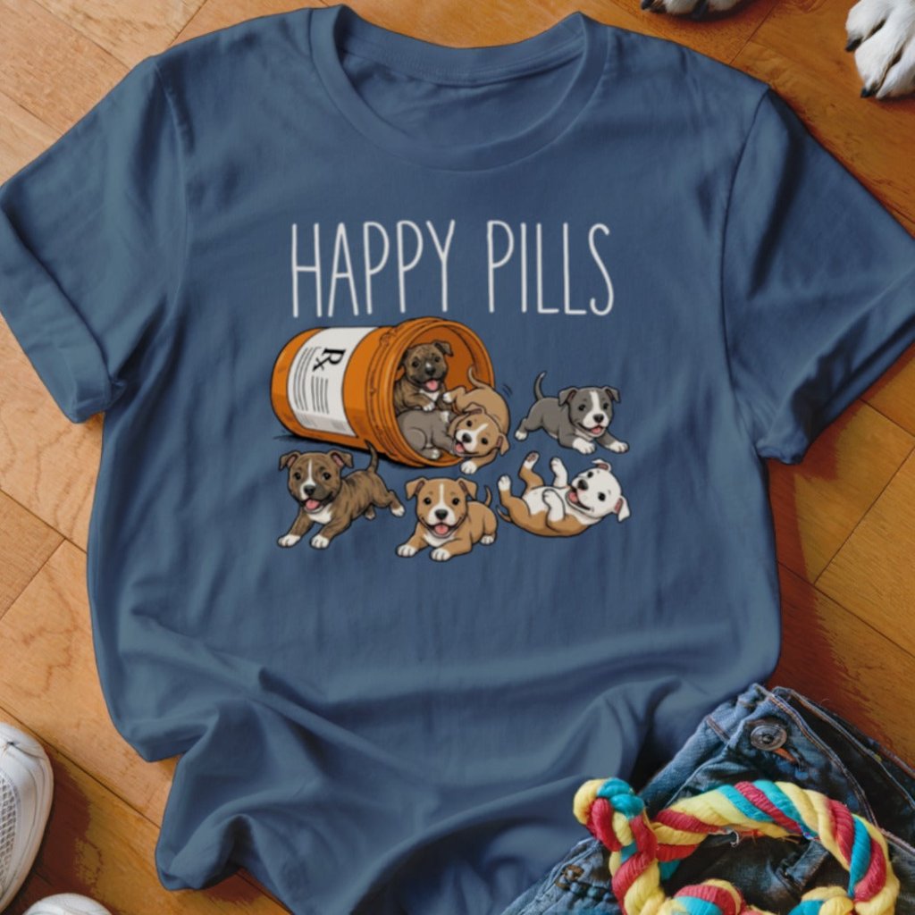 Happy Pills Pittie Shirt - The Pawsitive Initiative