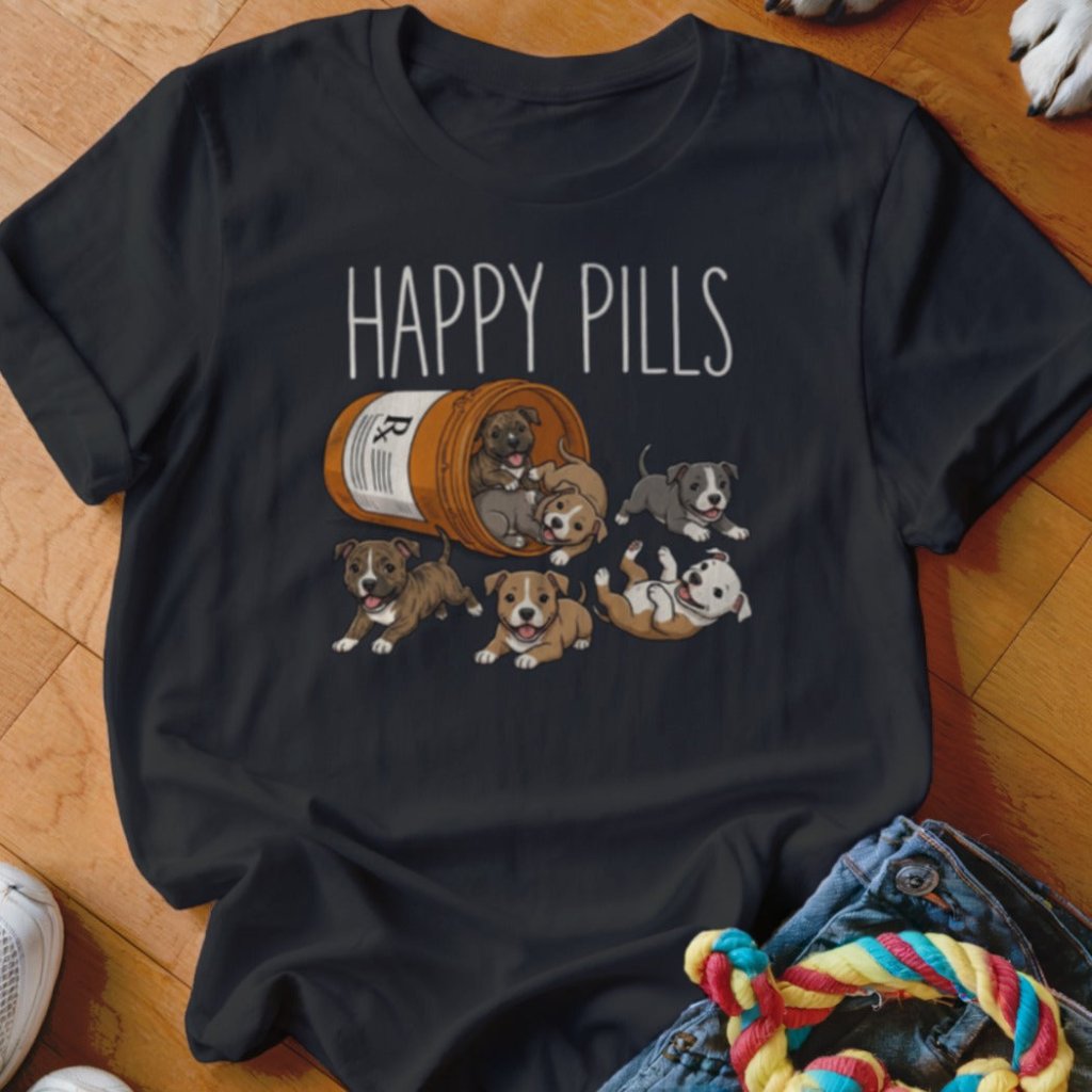 Happy Pills Pittie Shirt - The Pawsitive Initiative