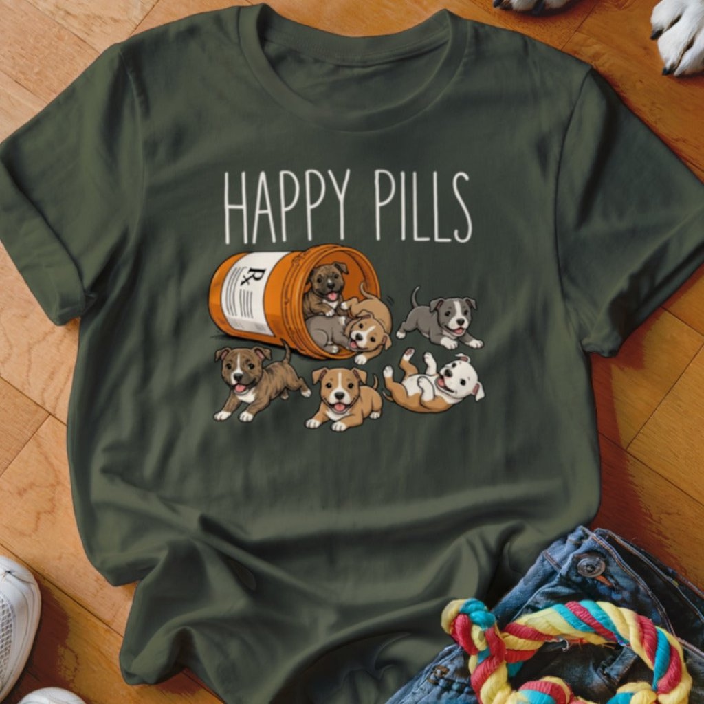 Happy Pills Pittie Shirt - The Pawsitive Initiative