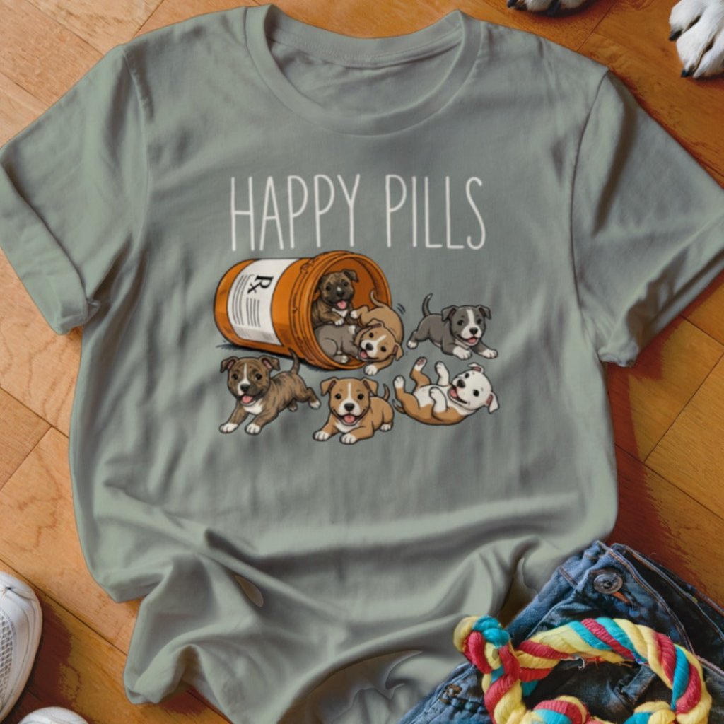 Happy Pills Pittie Shirt - The Pawsitive Initiative