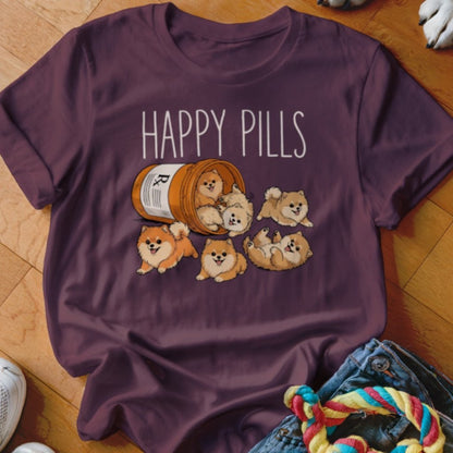 Happy Pills Pomeranian Shirt - The Pawsitive Initiative