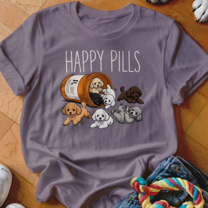 Happy Pills Poodle Shirt - The Pawsitive Initiative