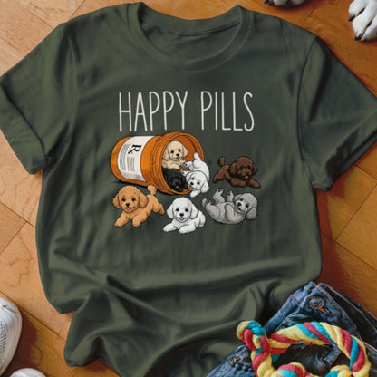Happy Pills Poodle Shirt - The Pawsitive Initiative