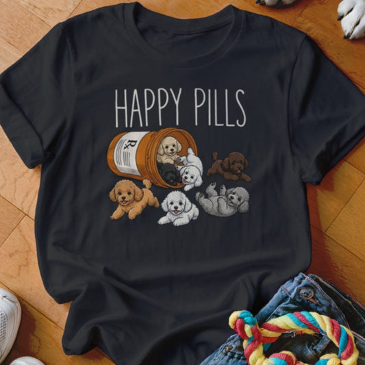 Happy Pills Poodle Shirt - The Pawsitive Initiative