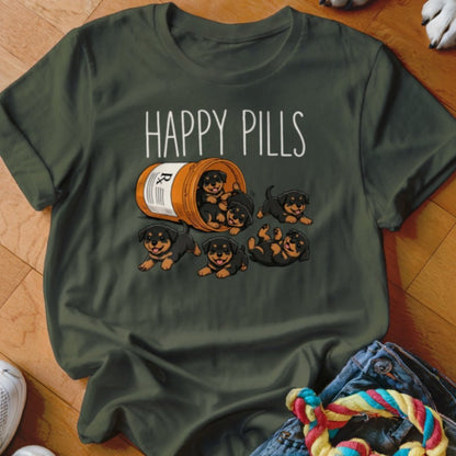 Happy Pills Rottweiler Shirt - The Pawsitive Initiative