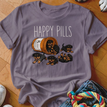 Happy Pills Rottweiler Shirt - The Pawsitive Initiative