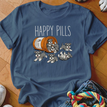 Happy Pills Schnauzer Shirt - The Pawsitive Initiative
