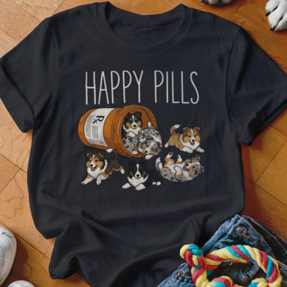 Happy Pills Sheltie Shirt - The Pawsitive Initiative