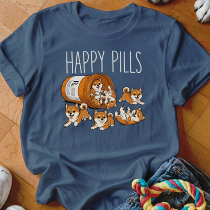 Happy Pills Shiba Inu Shirt - The Pawsitive Initiative
