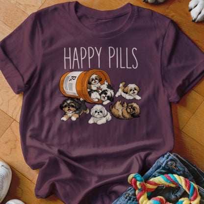 Happy Pills Shih Tzu Shirt - The Pawsitive Initiative